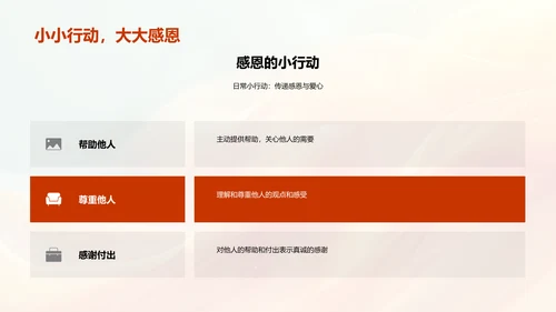 培养感恩意识PPT模板