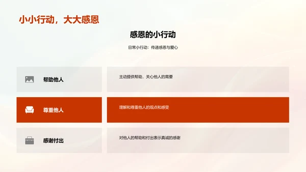 培养感恩意识PPT模板