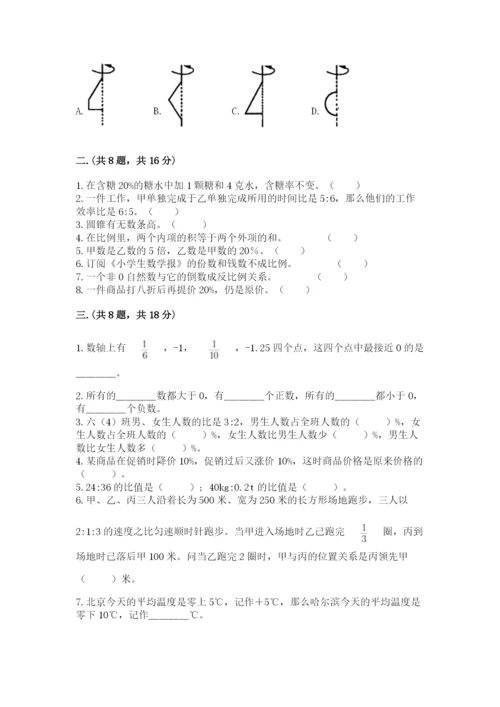 苏教版小升初数学模拟试卷（实用）.docx