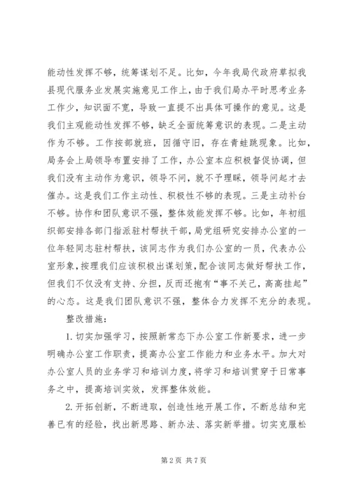 商务局办公室专项工作报告.docx