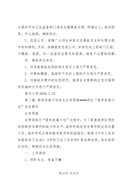 椅山附中营养改善计划安全应急预案.docx