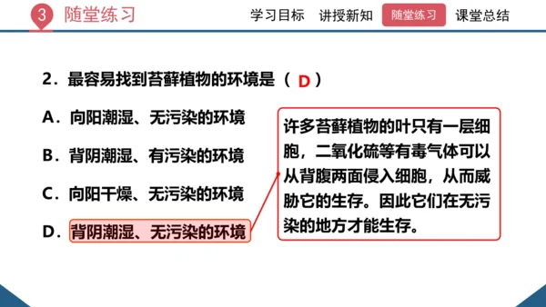 3.1.1 藻类、苔藓和蕨类植物课件 2023--2024学年人教版生物七年级上册(共26张PPT)