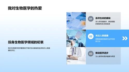 生物医学述职报告PPT模板
