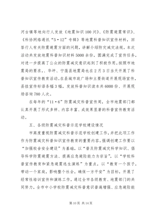 防震减灾科普宣传自查报告 (2).docx