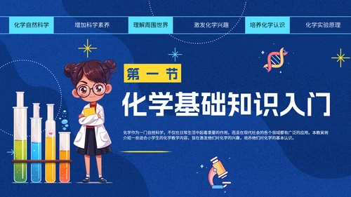 有趣的化学课化学实验课件通用PPT模板