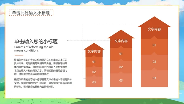 绿色简约风小清新教学PPT模板