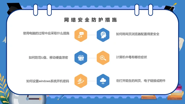 学校学生网络安全课件PPT模板