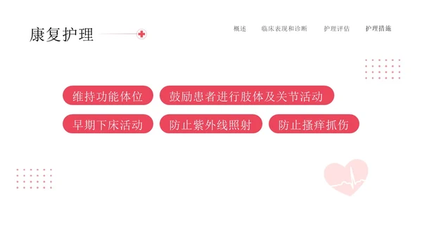 红色简约插画商务烧伤病人护理医务工作者培训PPT模板