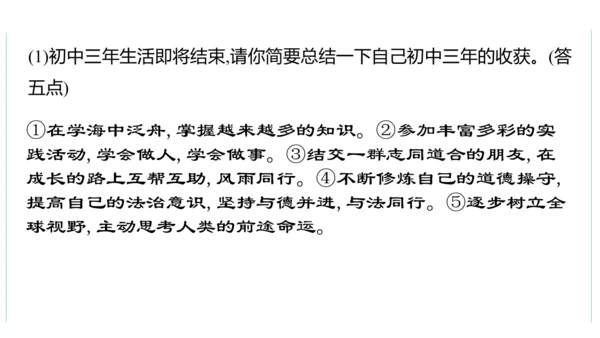 第三单元 走向未来的少年单元复习课件(共54张PPT)2023-2024学年度道德与法治九年级下册