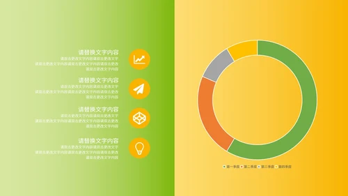 双色行业分析报告模版PPT模板