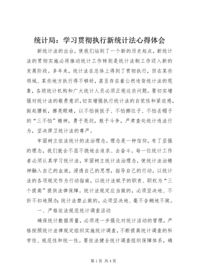 统计局：学习贯彻执行新统计法心得体会.docx