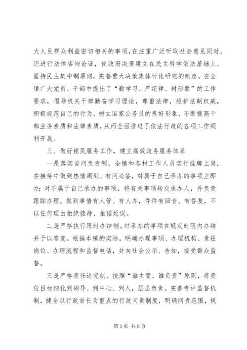 乡镇年度依法行政工作总结.docx