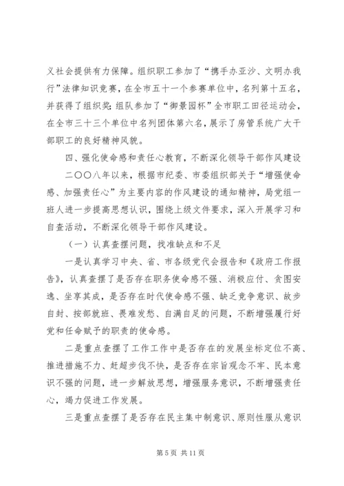 房管局党风廉政建设责任制落实情况的自查报告 (2).docx