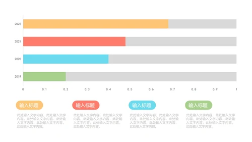 一键换色柱状图样式合集PPT模板