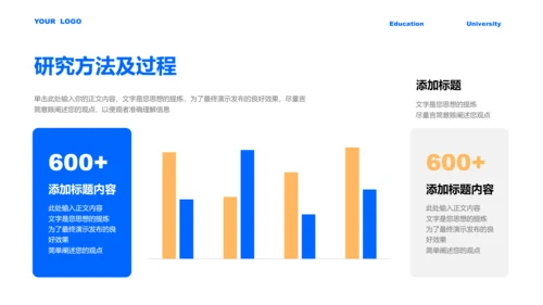 蓝色极简商务通用毕业答辩演示PPT模板