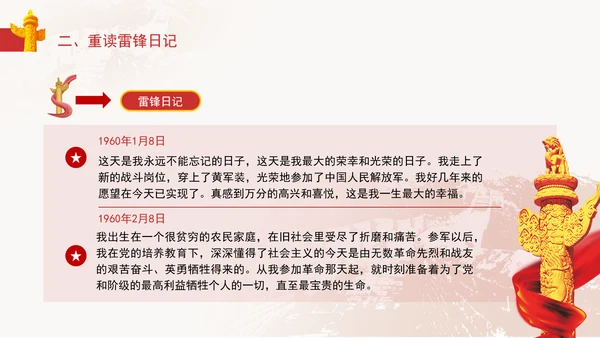 3月5日学雷锋纪念日主题班会PPT课件