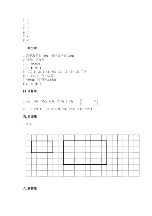 小学六年级下册数学期末卷含答案【精练】.docx