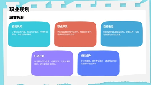 蓝色卡通风教育培训PPT模板