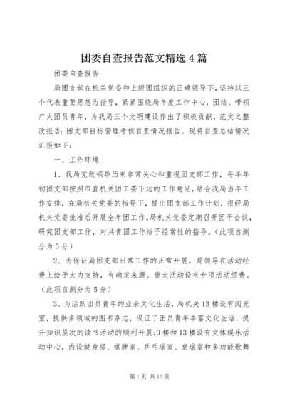 团委自查报告范文精选4篇.docx