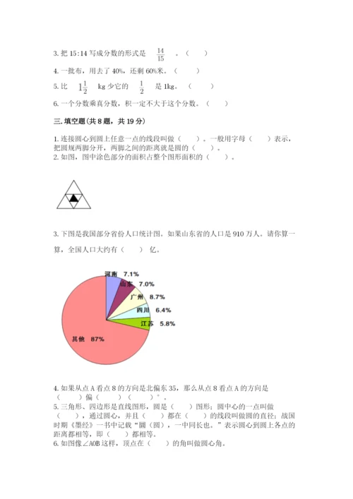 人教版六年级上册数学期末测试卷（典优）word版.docx