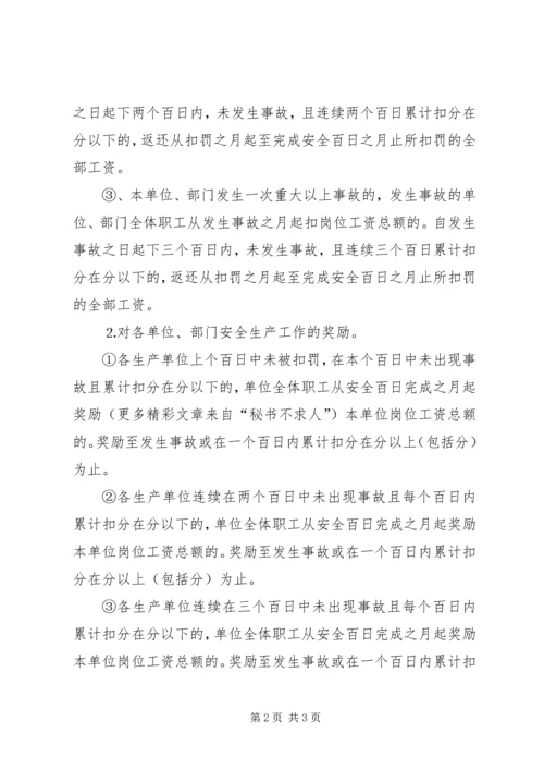 公司百日安全生产考核实施细则 (2).docx