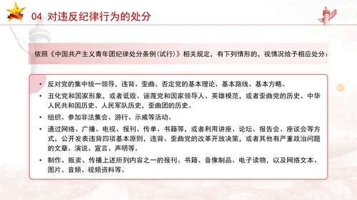 中国共产主义青年团纪律处分条例（试行）解读学习PPT