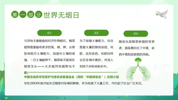 世界无烟日幼儿园禁烟家长会PPT课件