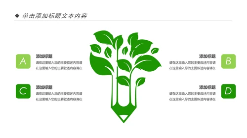 绿色生态森林湿地环境保护植树造林PPT模板