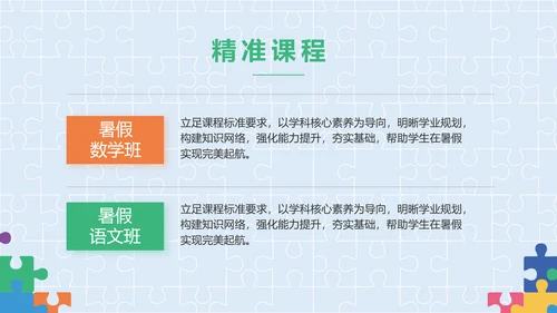 蓝色大气智力教学培训工作总结PPT