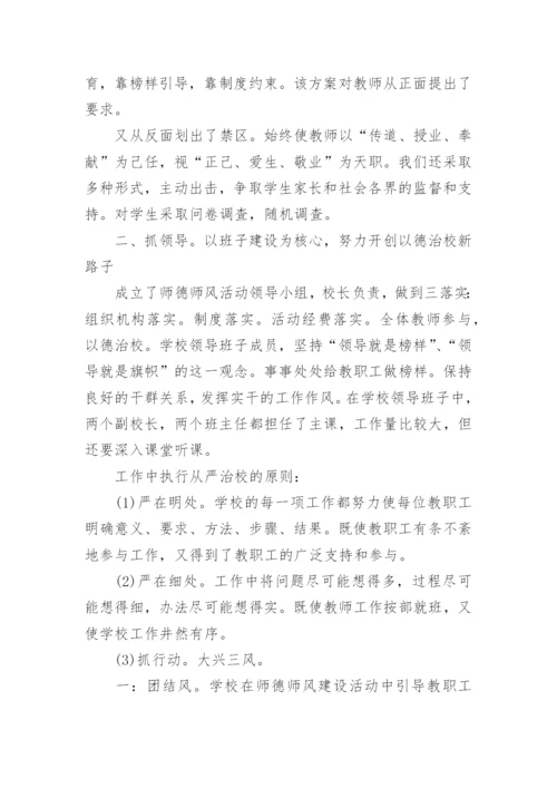 2024师德师风工作总结.docx