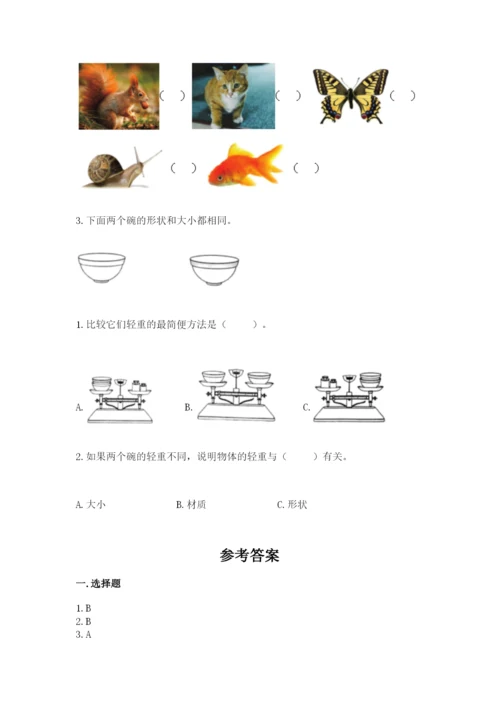 教科版小学科学一年级下册期末测试卷带答案（b卷）.docx
