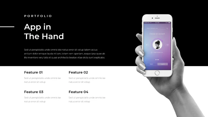 创意黑白调极简主义公司简介动态PPT模板