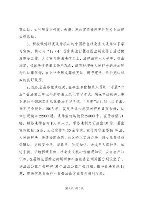 乡镇年度普法依法治理工作总结.docx