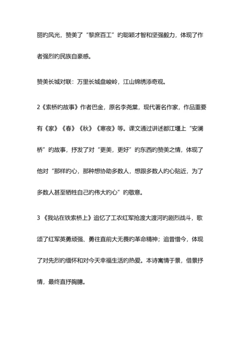 2023年六年级语文下册知识点总结.docx