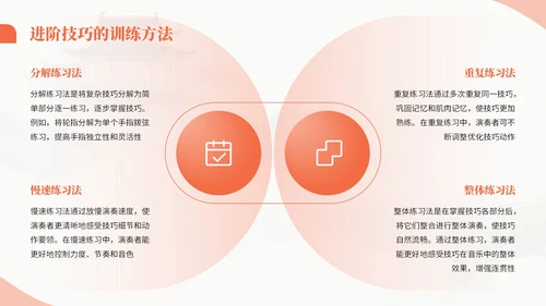 橙色中国风古筝乐器文化教学课件