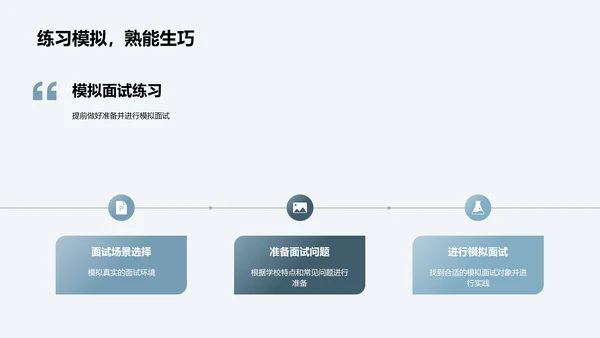 名校面试成功秘诀PPT模板