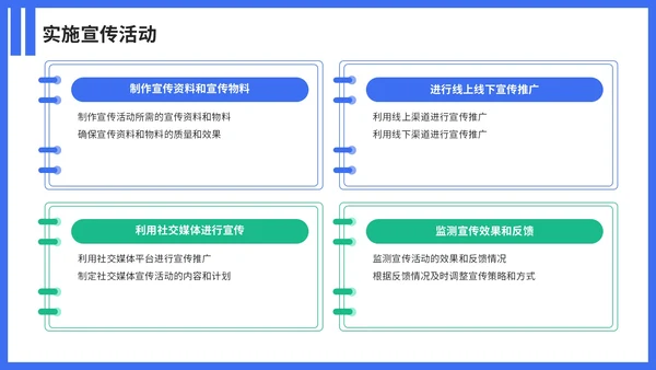 蓝色简约风营销活动策划案PPT模板