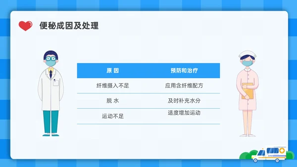 蓝色简约插画危重患者的营养支持和护理培训PPT全民营养周