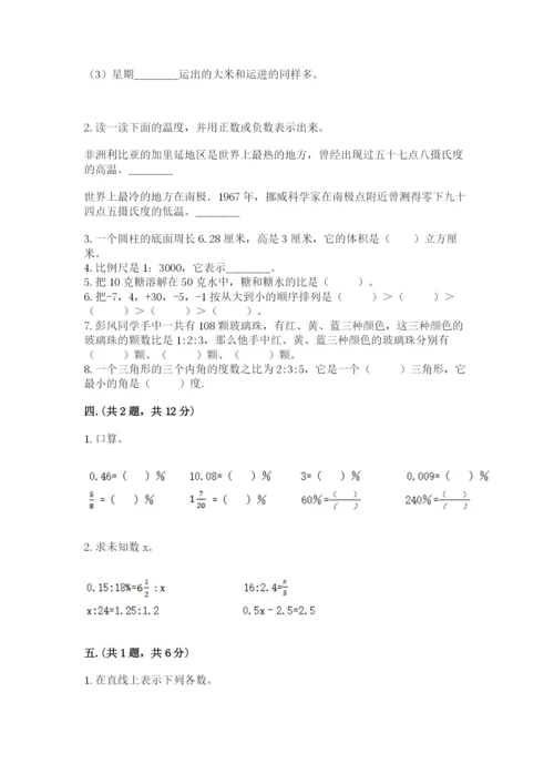 六年级毕业班数学期末考试试卷附参考答案（满分必刷）.docx