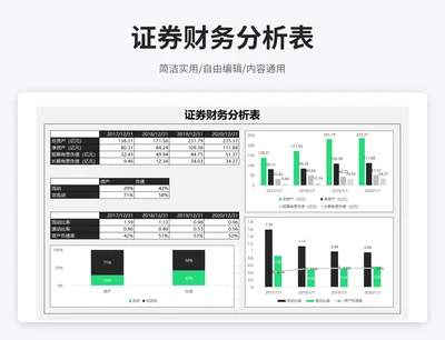 简约风证券财务分析表