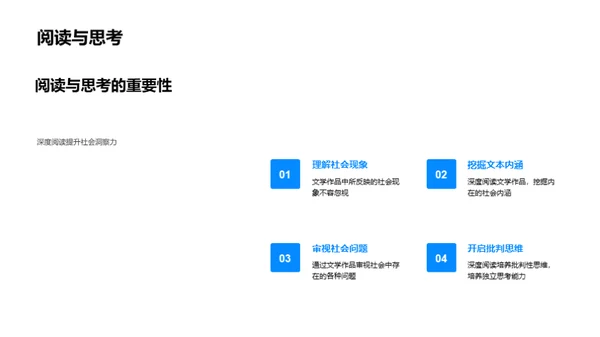 文学对社会的解读