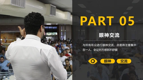 黄黑色商务演讲18个PPT技巧教学课件