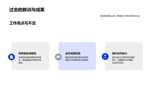 季度财务报告与规划PPT模板