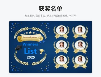 优秀员工获奖名单