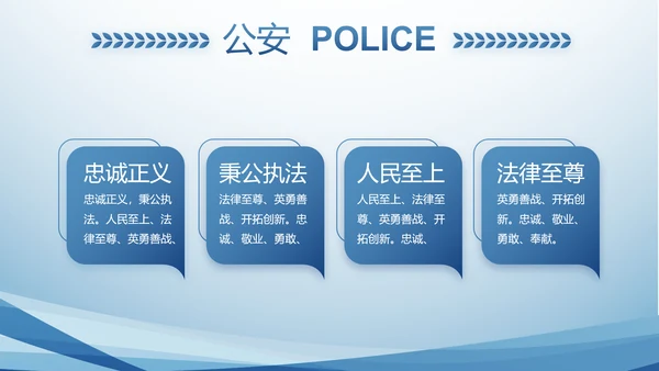 蓝色大气政法队伍教育整顿动态PPT