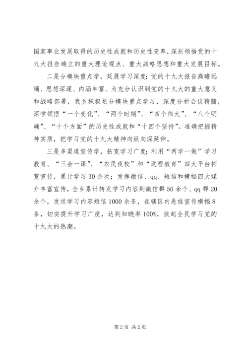 乡镇干部十九大心得体会.docx