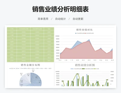销售业绩分析明细表