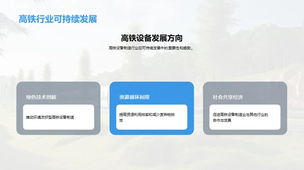 绿色前行：高铁制造未来