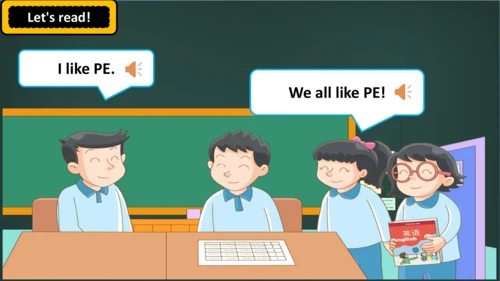 Unit 3 We all like PE! story time 课件