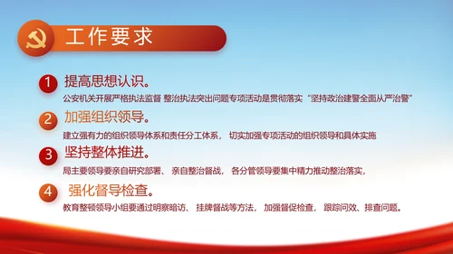 全国开展政法队伍教育整顿党课PPT